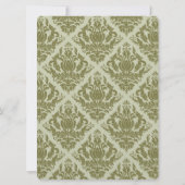 フレームとダマスクウェディング招待状 (裏面)