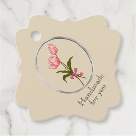 フレームにチューリップ、手作り… フェイバータグ