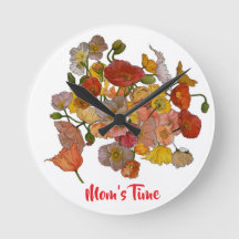 フレームのないポピー時計の個人的なメッセージ