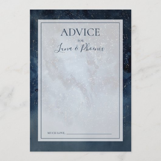 フレームのアドバイスカード付き天結婚空 アドバイスカード (正面)