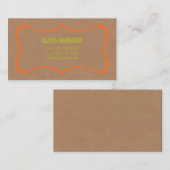 フレームのクラフトのテレホンカード コーリングカード (正面/裏面)