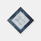 フレームのナプキンを持つ天結婚の夜空 スタンダードカクテルナプキン (角)