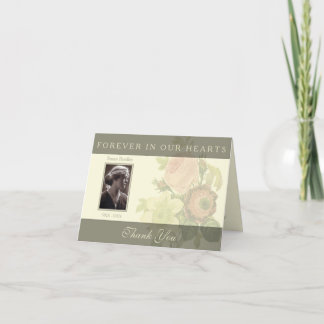 フレームの悔やみや弔慰のヴィンテージの花束はN感謝していしています サンキューカード