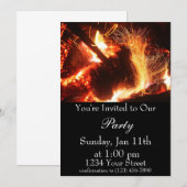 フレームの火花2パーティー招待状 招待状 (正面/裏面)