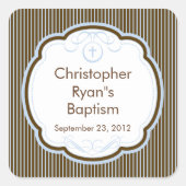 フレームの甘い十字バプテスミフシーシール スクエアシール (正面)