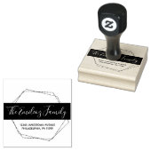 フレームはっきりしたス点々のあるクリプトファミリアドレス ラバースタンプ (押印)