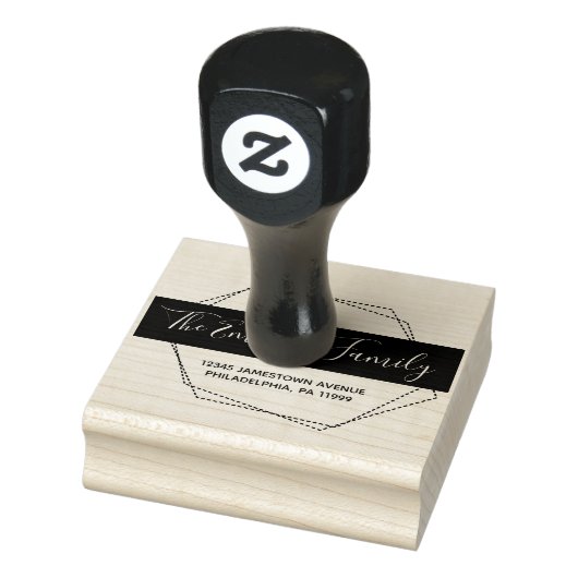 フレームはっきりしたス点々のあるクリプトファミリアドレス ラバースタンプ (スタンプ)