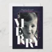 フレームはっきりしたメリークリスマスフォト シーズンカード (正面)