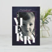 フレームはっきりしたメリークリスマスフォト シーズンカード (スタンド正面)