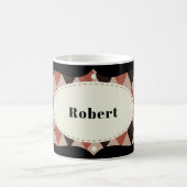 フレームアーガイルのカスタマイズ コーヒーマグカップ (中央)