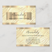 フレームイベントプランナーシルバーイエローゼブラ 名刺 (正面/裏面)