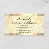 フレームイベントプランナーシルバーイエローゼブラ 名刺 (裏面)