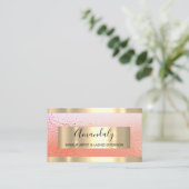 フレームイベントプランナーバラ金ゴールド 名刺 (スタンド正面)