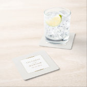 フレームエレガンスシンプルモダンクラッシー結婚ズ スクエアペーパーコースター (インサイチュ)