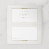 フレームエレガンスシンプルモダンクラッシー結婚ズ プレイスカード (外部開封)