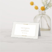 フレームエレガンスシンプルモダンクラッシー結婚ズ プレイスカード (裏面)