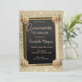 フレームエレガントシックな花、バラクインセアニラ 招待状 (スタンド正面)