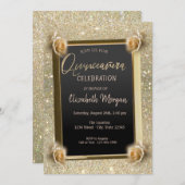 フレームエレガントシックな花、バラクインセアニラ 招待状 (正面/裏面)