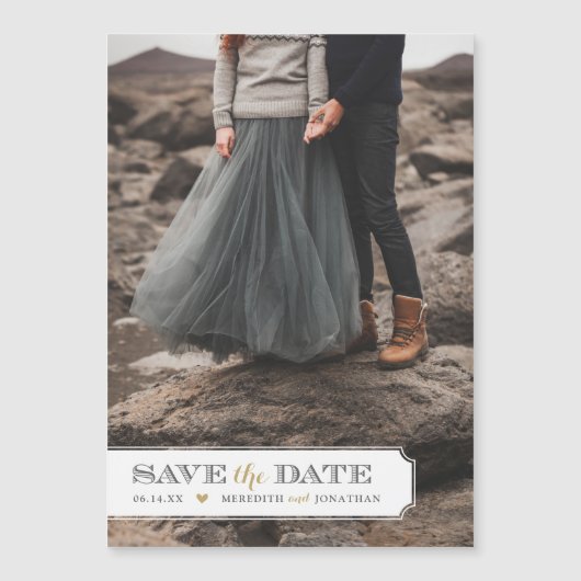 フレームエレガントフォトオーバーレイ日付の保存 (正面)