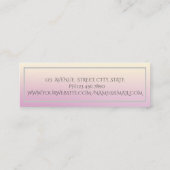 フレームエレガントモダンシンプルInstagramソーシャルメディア スキニー名刺 (裏面)