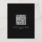 フレームエレガントモノグラム結婚ズ エンクロージャーカード (裏面)