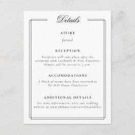 フレームエレガントモノグラム結婚ズ エンクロージャーカード