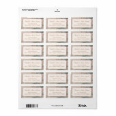 フレームエレガント付き旧ファッションド住所 シール (フルシート)