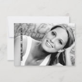 フレームエレガント卒業Thank You Photo Card 案内状 (裏面)