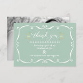 フレームエレガント卒業Thank You Photo Card 案内状 (正面/裏面)