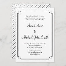 フレームエレガント結婚式招待状