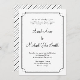 フレームエレガント結婚式招待状 招待状