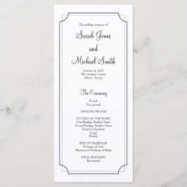 フレームエレガント結婚式 プログラム