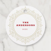 フレームエレガント華美休日の挨拶 フェイバータグ (裏面)