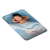 フレームエレガント華美歓迎の誕生のお知らせ マグネット (右側)