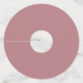 フレームエレガント |ほこりっぽいバラモノグラム結婚ズ ワイングラスタグ (裏面)