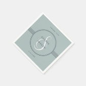 フレームエレガント |シーグラス結婚のナプキンス スタンダードカクテルナプキン (角)