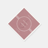 フレームエレガント |ダスティバラ結婚ズ スタンダードカクテルナプキン (角)
