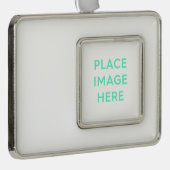 フレームオーナメント（水平）、シルバートーン シルバープレートフレームオーナメント (右)