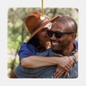 フレームオールドランシンホリデーオーナメント – ホワイト セラミックオーナメント (裏面)