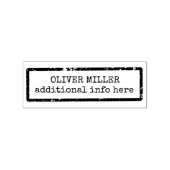 フレームカスタムで単語を作成 ラバースタンプ (インプリント)