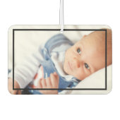 フレームカスタム付きユニークパーソナライズされたの写真 カーエアーフレッシュナー (正面)