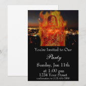 フレームガールパーティー招待状 招待状 (正面/裏面)