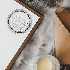 フレームクラシカル男らしExライブラリ蔵書票 ラバースタンプ