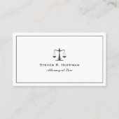 フレームクラシック弁護士ジャスティススケールプロフェッショナル 名刺 (正面)