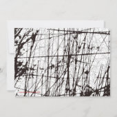 フレームグランジフォト誕生日パーティーへの招待 招待状 (裏面)