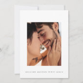 フレームシンプルはっきりしたミニマル文字2写真 セーブザデート (正面)