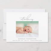 フレームシンプル写真の発表の紹介 案内状 (正面)