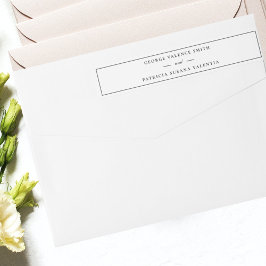 フレームスクエレガントリプト白結婚黒 ラップアラウンドラベル