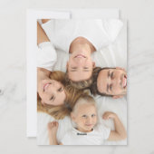 フレームスタイリッシュオエレガントバルB&Wクリスマスフォト シーズンカード (裏面)