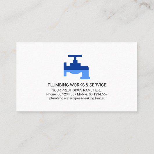 フレームスタイリッシュシルバー配管アイコン 名刺 (裏面)